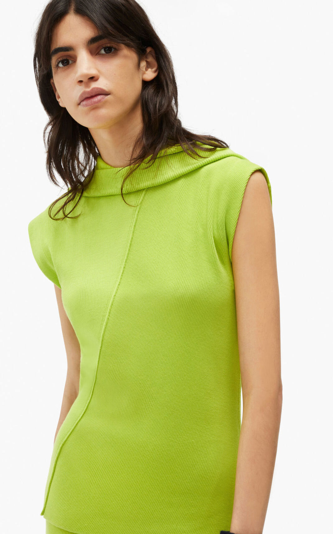Camiseta Kenzo Hooded top Feminino - Luz Verdes | 657BKWPDA